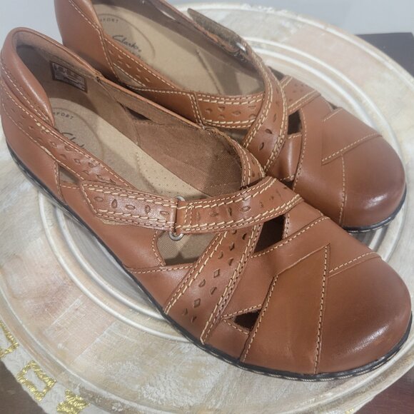 Brand New w/o Box Clarks Ashland Spin Q in Tan Womens Sz 9.5M MSRP $85 - Picture 3 of 6